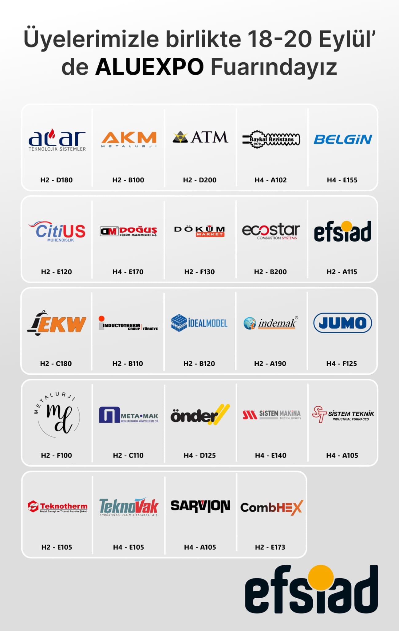 24 Üyemizle Aluexpo Fuarı’nda Yer Aldık